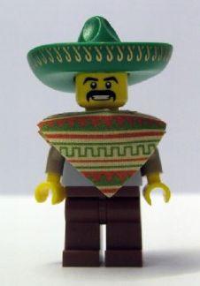 LEGO Minifigure-Mariachi / Maraca Man-Collectible Minifigures / Series 2-Creative Brick Builders